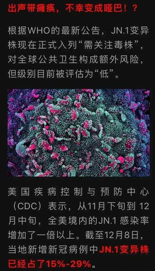 2020-2022年新冠疫情期间JN1分支变异株症状特征与辨别要点